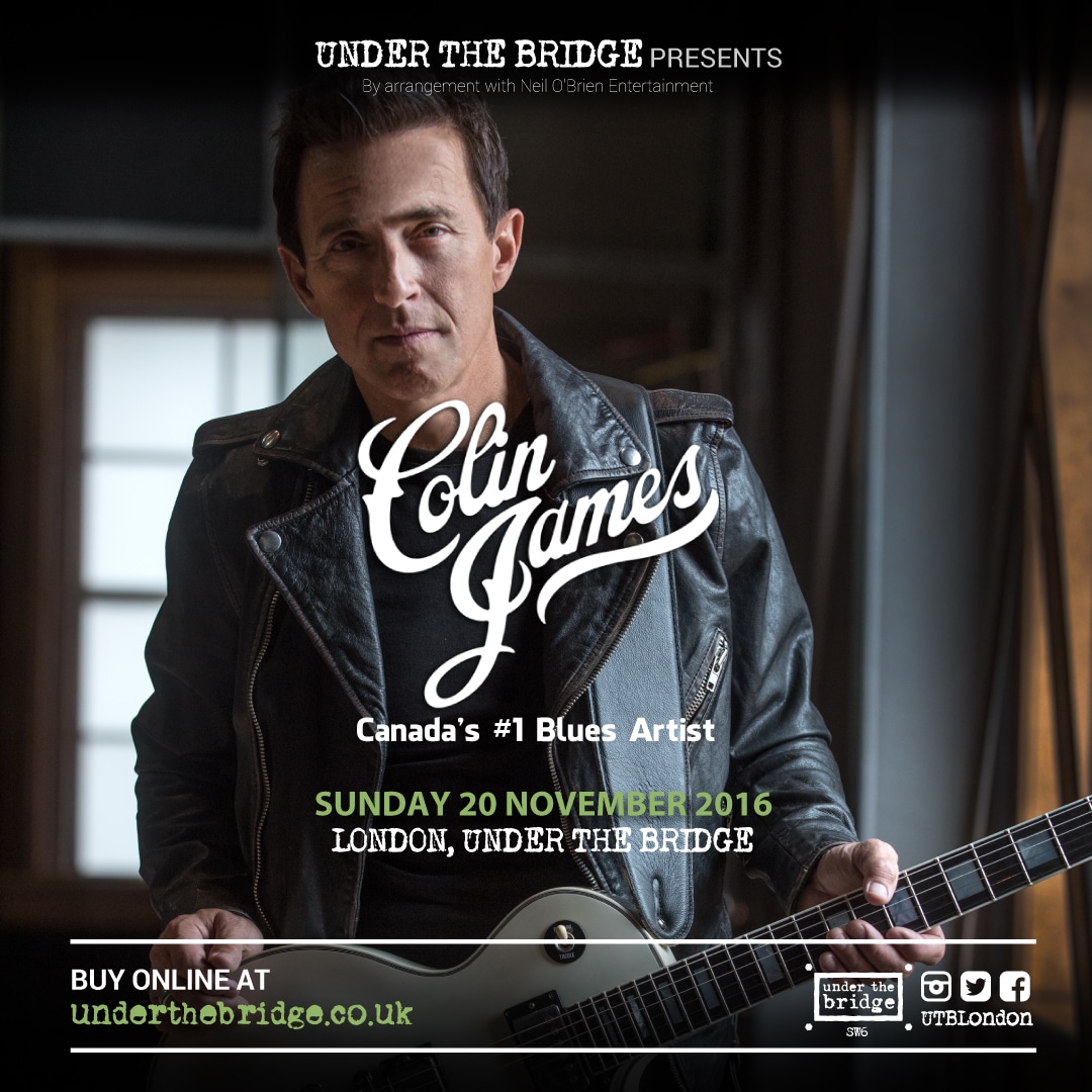 Colin James, Under the Bridge, London, UK